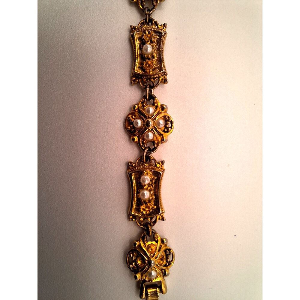 Vintage Arthur Pepper bracelet Victorian Revival Etruscan antique mid century